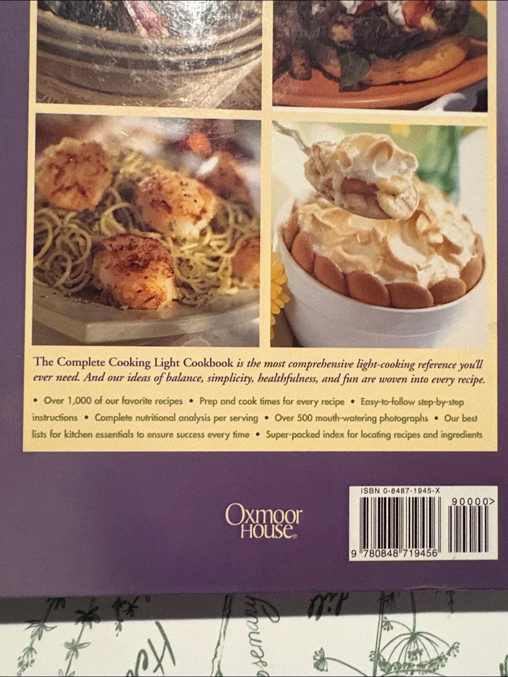 Vintage The Complete Cooking Light Cookbook (2000 Hardcover) EUC